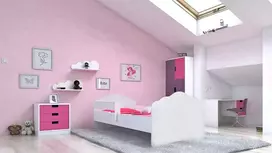 Lova su čiužiniu ir turėklais CASIMO 140x70