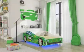 Lova su čiužiniu ir LED apšvietimu SPEED 140x70