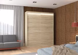 Spinta stumdomomis durimis su LED apšvietimu LINCOLN 180