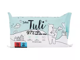 Cleansing Wipes Luba Tuli Water & Aloe Vera, 60pc