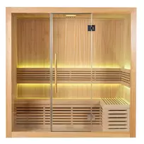 Sausa Pirtis AMO-SS2012H Su Krosnele 200x120x200cm Trejavietė