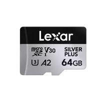 Lexar Professional SILVER PLUS microSDXC UHS-I Card 64GB
