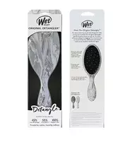 Wet Brush Original Detangler Metallic Marble Hair Brush Silver