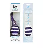 Šlapias šepetys "Wet Brush Shower Detangler" plaukų šepetys Purple Glitter