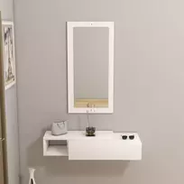 Konsolinis staliukas, Hanah Home, balta, 82 x 15,8 x 29,6, cm