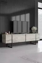 TV stovas, Hanah Home, travertinas Juoda, 180 x 50 x 30, cm