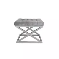 Pufas Hanah Home Capraz, sidabras Pilka, 50 x 42 x 40