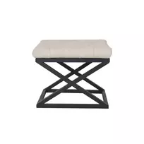 Pufas Hanah Home Capraz, juoda Balta, 50 x 42 x 40