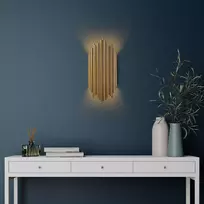 Sieninė lempa, Opviq, auksinė, 18 x 40 x 8,