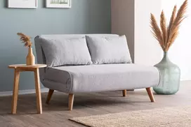 Dvivietė sofa-lova Hanah Home Folde, pilka, 12 x 8 x 3