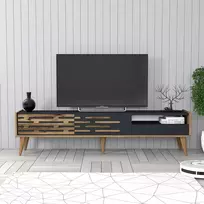 TV stovas, Hanah Home, graikinis riešutas Antracitas, 180 x 35 x 45, cm