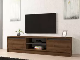 TV stovas, Hanah Home, graikinis riešutas Antracitas, 180 x 45 x 40, cm