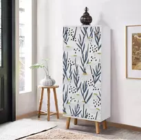 Batų spintelė, Hanah Home, balta, 50 x 135 x 38, cm