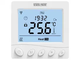 Programuojamas termostatas Grand Meyer W350 su WIFI (laidinis, savaitinis, potinkinis, 230V, 16A)