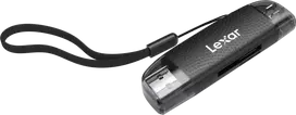Lexar Cardreader Dual Slot USB-A/C (LRW310X) Supports microSD and SD cards (USB 3.1)