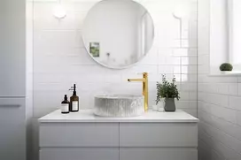 Praustuvas Invena Glamour Trend 36 cm,  pilka/smėlio