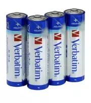 Verbatim Alkaline AA Batteries 4pcs