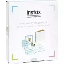 instax rinkinys 1-ajam vaiko gimtadieniui, mėlynas (rėmelis, albumas, lipdukai ir dekoruota lipni jostelė)
