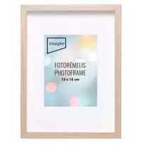 Rėmelis 21x30 AMRI med | su įgilintu pasportu nuotr. 13x18 | Natūralus | 14mm