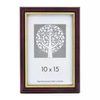 Rėmelis 30x40 plast 1301114 ECO bordo su auksu | 15mm
