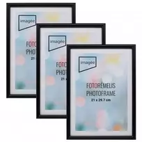 Rėmelių komplektas IMAGEE 21x30 3 vnt plast juodas |14mm