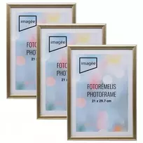 Rėmelių komplektas IMAGEE 21x30 3 vnt plast sidabrinis |14mm