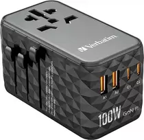 „Verbatim“ GaN III „Uni.Travel“ adapteris 100 W „World-to-World“ UTA-06 32121