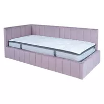 Lova JASPER 90x200cm su čiužiniu HARMONY DUO, rusva