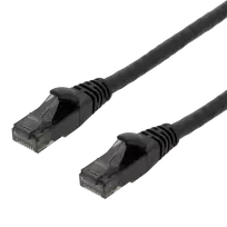 Patch kabelis DELTACO U/UTP High Flex Cat6, 1m, 24AWG, 500MHz, LSZH, juodas / UUTP-1501