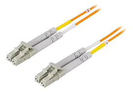 OM1 optinis kabelis DELTACO, LC - LC, duplex, UPC, 62,5/125, 20m, orange / LCLC-20M