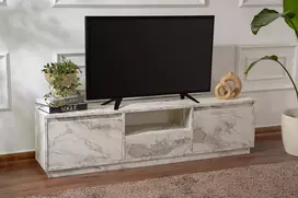 TV stovas, Vanguard, frezijos marmuras, 160 x 42 x 29,5 cm