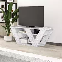 TV stovas, Pipralla, Carrara marmuras, 110 x 40 x 30 cm