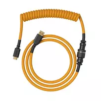 Glorious GMMK Coiled Cable Glorious Gold, Spiral Cable, USB-C/USB-A - gold/black
