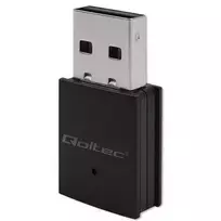Qoltec 56989 Belaidis mini WiFi adapteris | Standartinis AC | BT 4.0 | USB 2.0 | 600Mbps