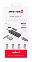 Swissten 4in1 USB-C Hub Multi-port laptop docking station 100W / HDMI 4K / 2x USB-A