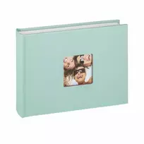 Albumas WALTHER FA-207-A Fun light green 22x16/40 psl, balti lapai | kampučiai/lipdukai | knyginio rišimo | viršelyje keičiama nuotrauka