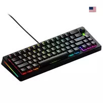 Glorious GMMK 3 65% Custom Gaming Keyboard - Pre-Built, ANSI (US), Fox Switches, Black