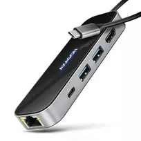 HMC-6GLN multiport hub USB-C LAN HDMI PD100W