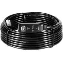 Active extension USB 2.0 A-M> A-F cable, 10 m long. Power supply option.