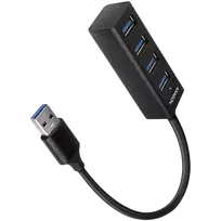 AXAGON HUE-M1AL 4x USB 3.2 Gen 1 MINI hub, metal, 1.2m USB-A cable