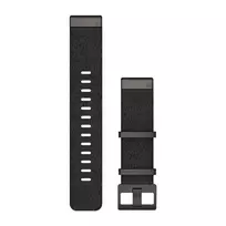 Apyrankė Garmin QuickFit 22 Watch Bands, Jacquard-weave nylon strap  Heathered black