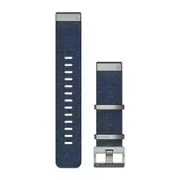 Apyrankė Garmin QuickFit 22 Watch Bands, Jacquard-weave nylon strap  Indigo