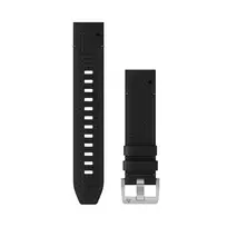 Apyrankė Garmin Quickfit 22 Watch Straps, Leather/FKM hybrid strap, black/green