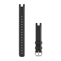 Apyrankė Garmin Lily Bands (14 mm), Black italian leather, cream gold hardware (Large)
