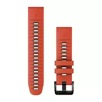 Apyrankė Garmin Quickfit 22 mm Watch bands, Flame Red/Graphite Silicone