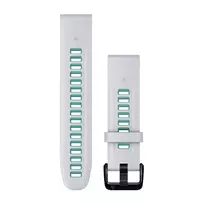 Apyrankė Garmin QuickFit 20 Watch Bands, Whitestone/Aqua silicone