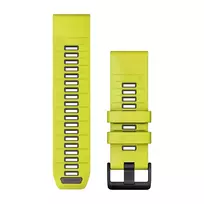 Apyrankė Garmin QuickFit 26 Watch Bands, Amp Yellow/Graphite Silicone