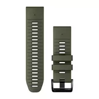Apyrankė Garmin QuickFit 26 Watch Bands, Moss/Graphite Silicone