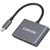 CANYON hub DS-3 3in1 USB-C Dark Grey