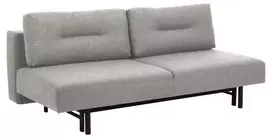Malling sofa-lova, šviesiai pilka , plieninis matinis juodas, 200x105x83 cm